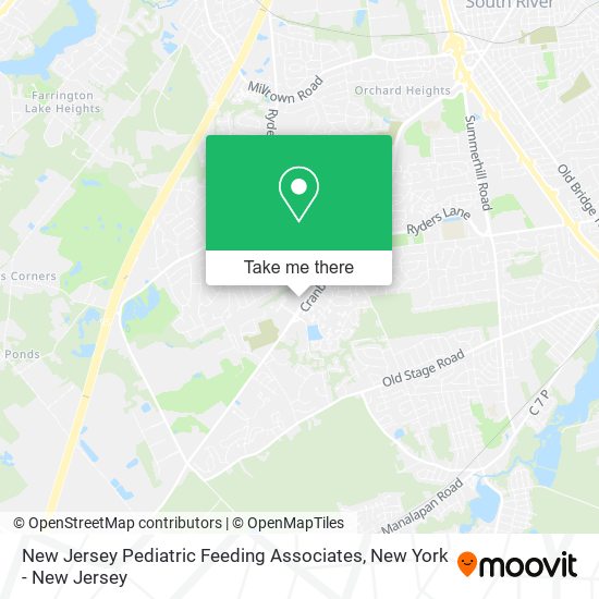 New Jersey Pediatric Feeding Associates map
