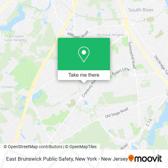 Mapa de East Brunswick Public Safety