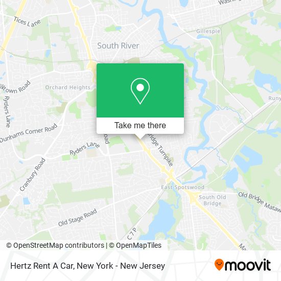 Hertz Rent A Car map