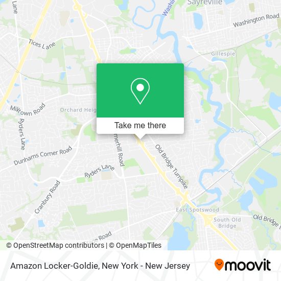 Amazon Locker-Goldie map