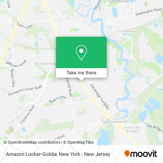 Amazon Locker-Goldie map