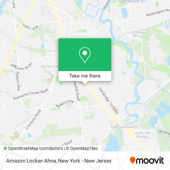 Amazon Locker-Ahna map