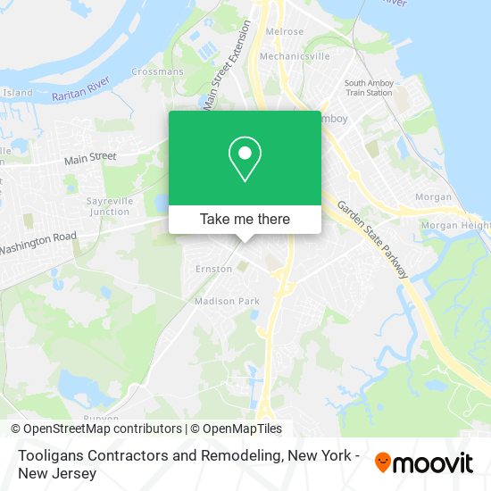 Tooligans Contractors and Remodeling map