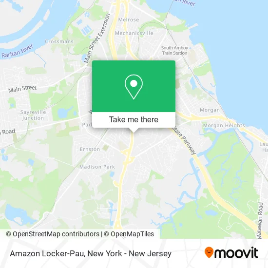 Amazon Locker-Pau map