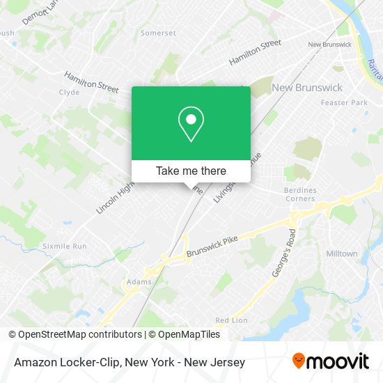 Mapa de Amazon Locker-Clip