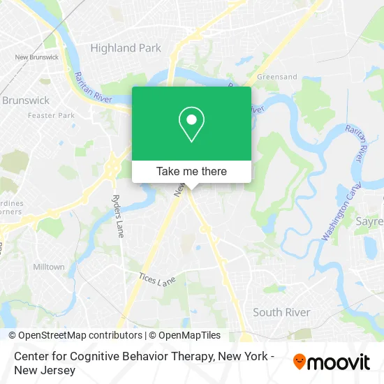 Center for Cognitive Behavior Therapy map
