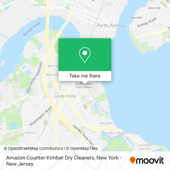 Amazon Counter-Kimber Dry Cleaners map