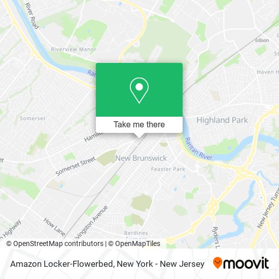 Mapa de Amazon Locker-Flowerbed