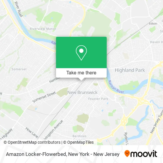 Amazon Locker-Flowerbed map