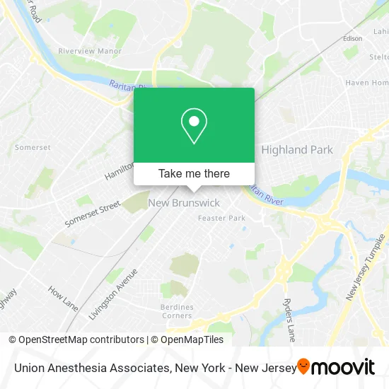 Union Anesthesia Associates map