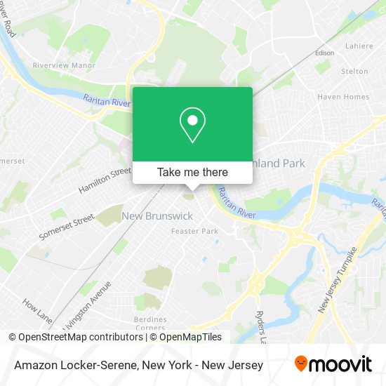 Mapa de Amazon Locker-Serene