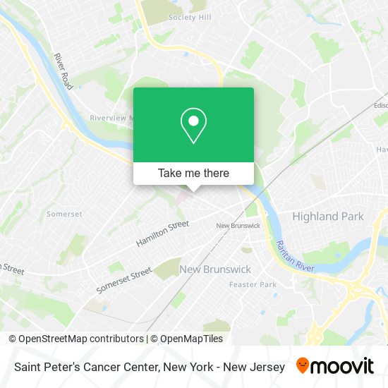 Saint Peter's Cancer Center map