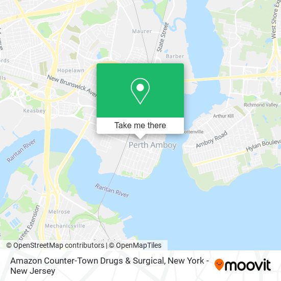 Amazon Counter-Town Drugs & Surgical map