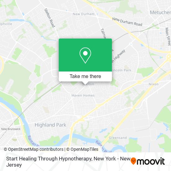 Start Healing Through Hypnotherapy map