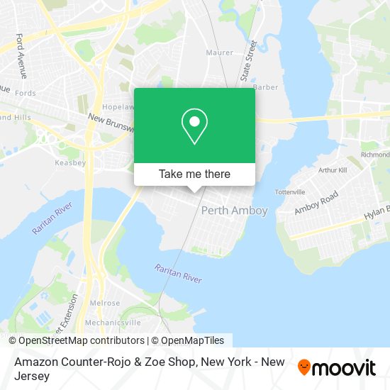 Amazon Counter-Rojo & Zoe Shop map