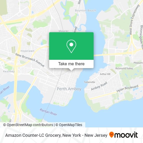 Amazon Counter-LC Grocery map