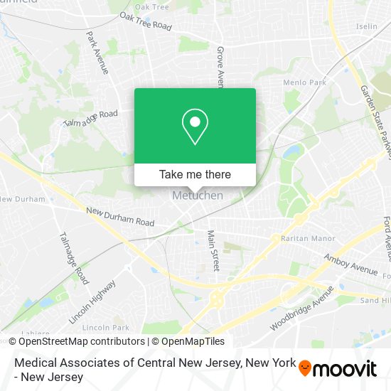 Medical Associates of Central New Jersey map