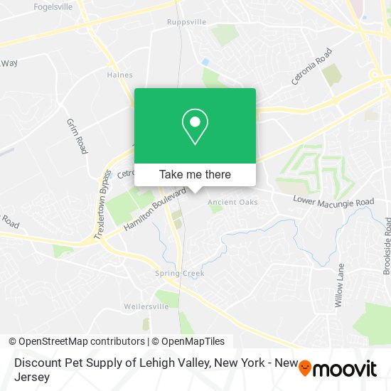 Mapa de Discount Pet Supply of Lehigh Valley