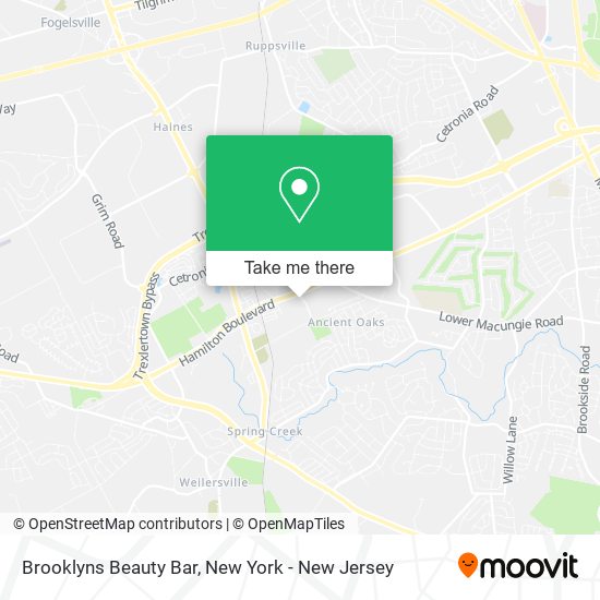 Mapa de Brooklyns Beauty Bar