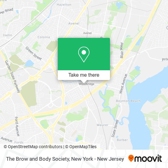 The Brow and Body Society map