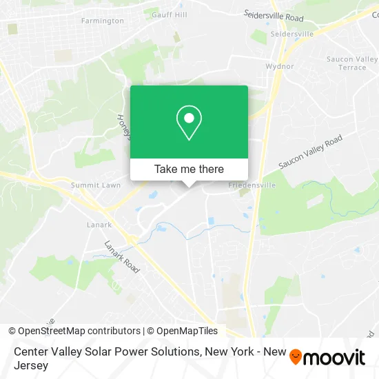 Center Valley Solar Power Solutions map