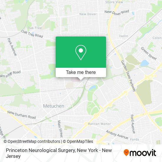 Princeton Neurological Surgery map