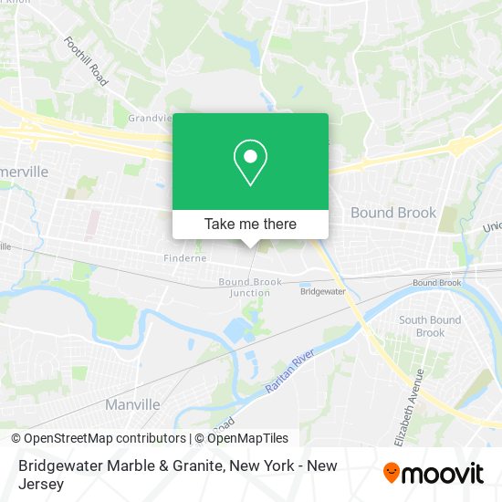 Bridgewater Marble & Granite map