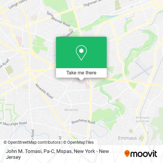 John M. Tomasi, Pa-C, Mspas map