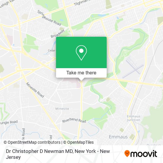 Dr Christopher D Newman MD map