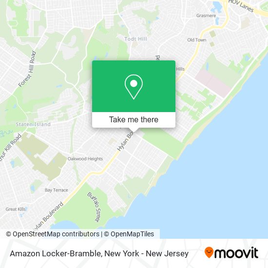 Mapa de Amazon Locker-Bramble