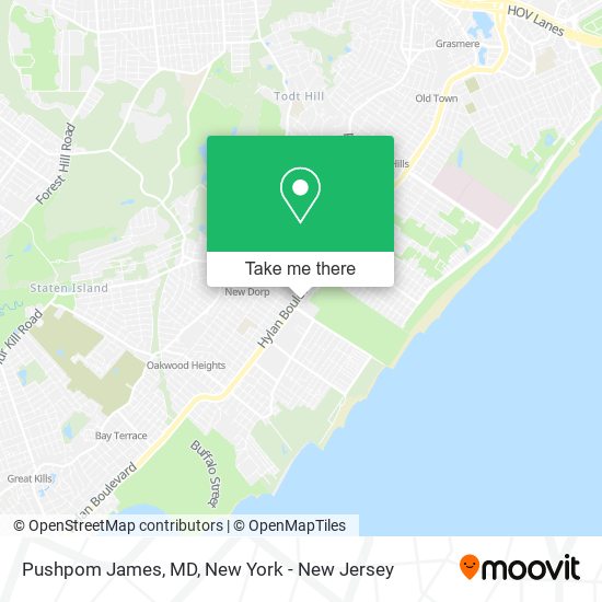 Pushpom James, MD map