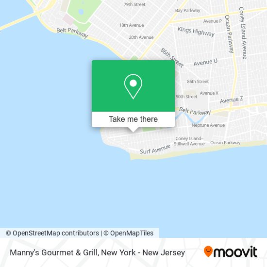 Mapa de Manny's Gourmet & Grill