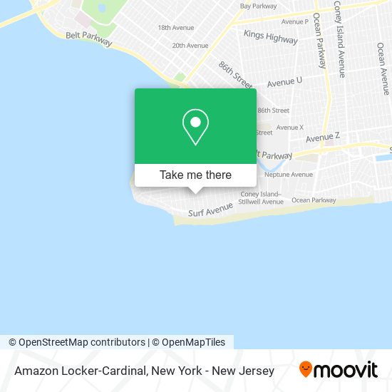 Mapa de Amazon Locker-Cardinal