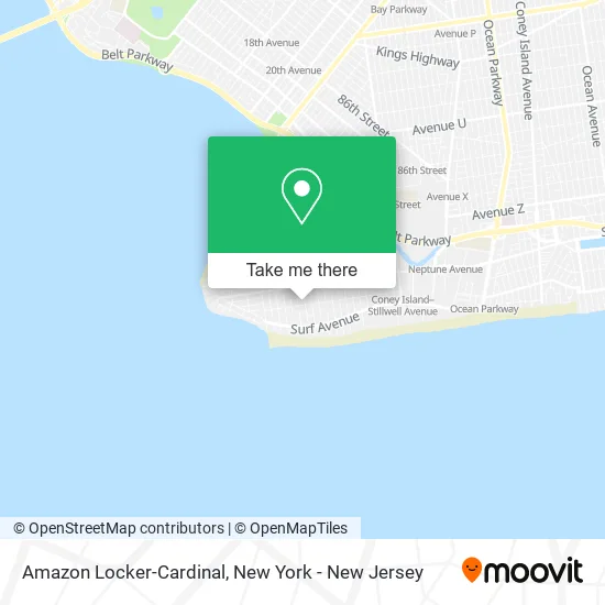 Amazon Locker-Cardinal map