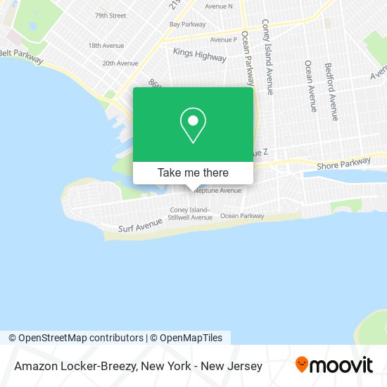 Amazon Locker-Breezy map