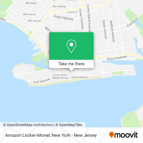 Amazon Locker-Monet map