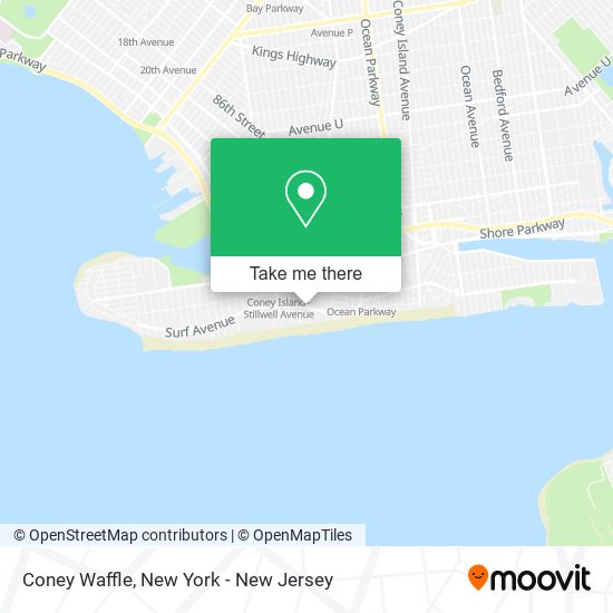 Coney Waffle map