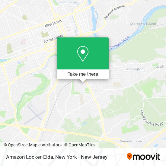 Amazon Locker-Elda map