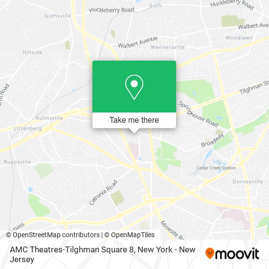 AMC Theatres-Tilghman Square 8 map