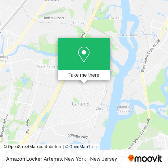 Amazon Locker-Artemis map