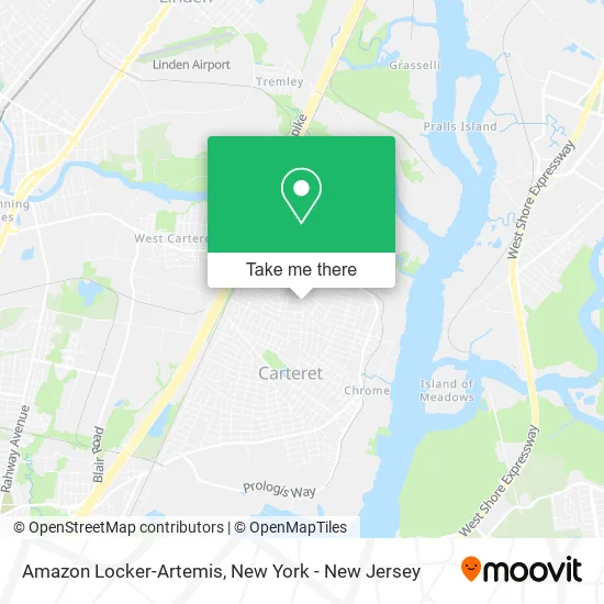 Amazon Locker-Artemis map