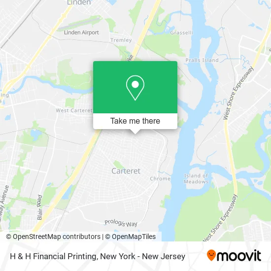 H & H Financial Printing map