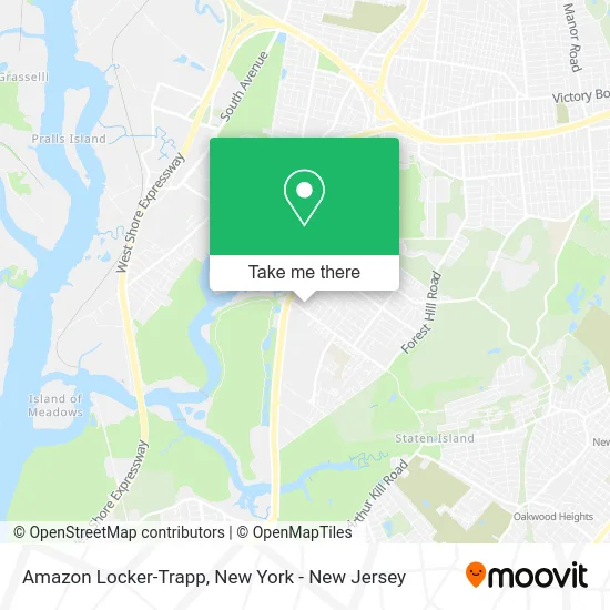 Amazon Locker-Trapp map