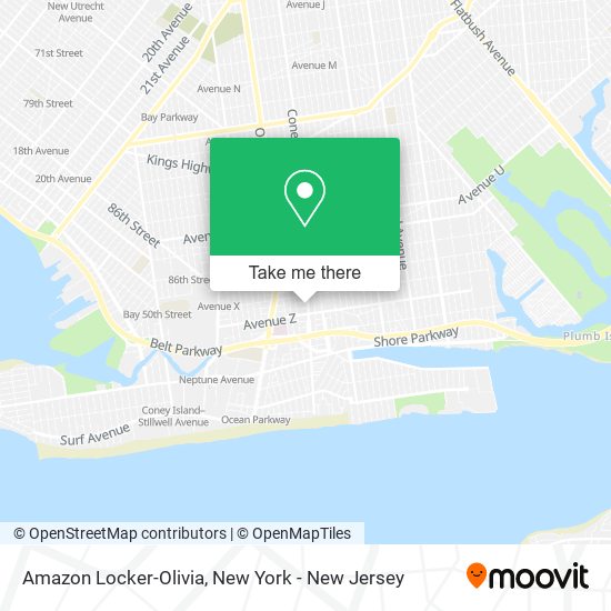 Amazon Locker-Olivia map