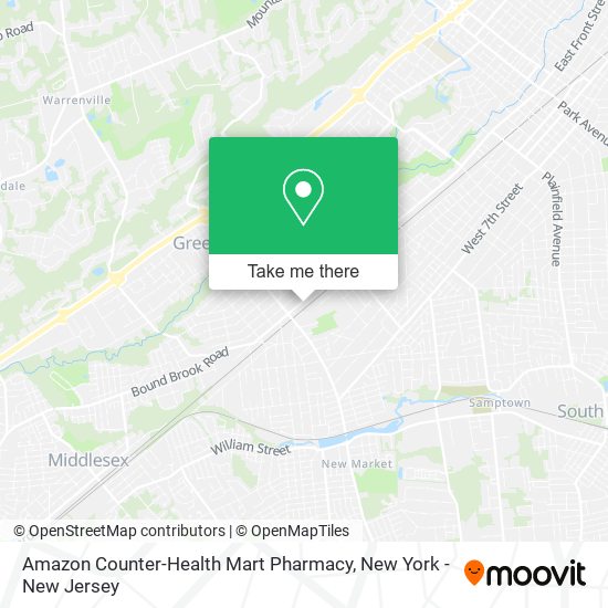 Mapa de Amazon Counter-Health Mart Pharmacy