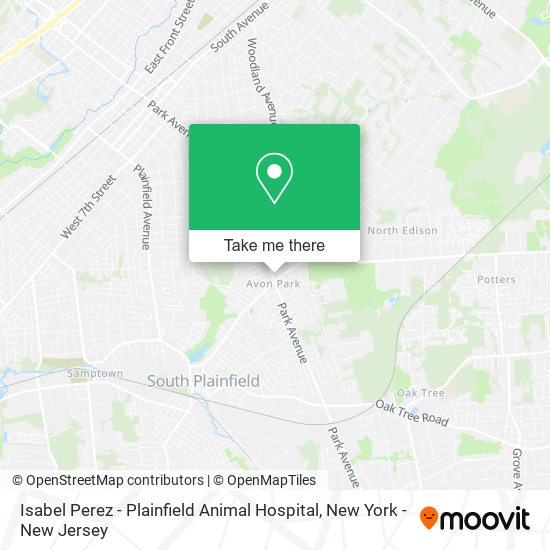 Mapa de Isabel Perez - Plainfield Animal Hospital