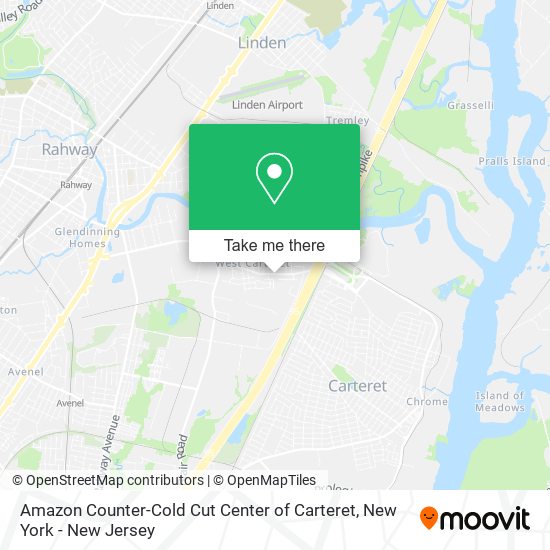 Mapa de Amazon Counter-Cold Cut Center of Carteret