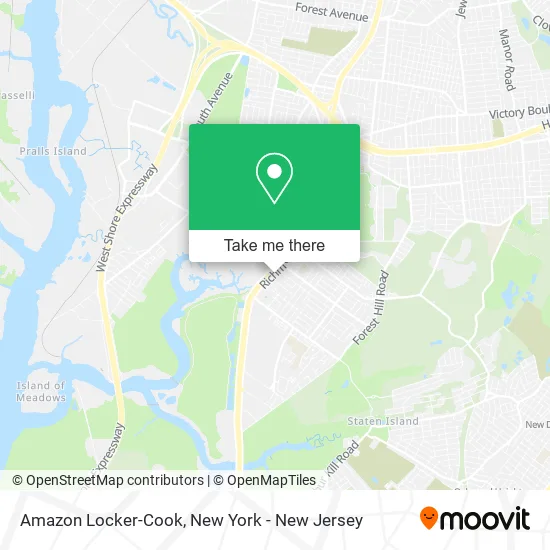 Amazon Locker-Cook map