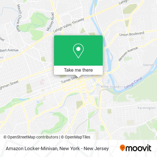 Amazon Locker-Minivan map