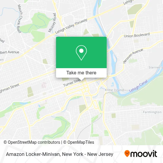 Amazon Locker-Minivan map